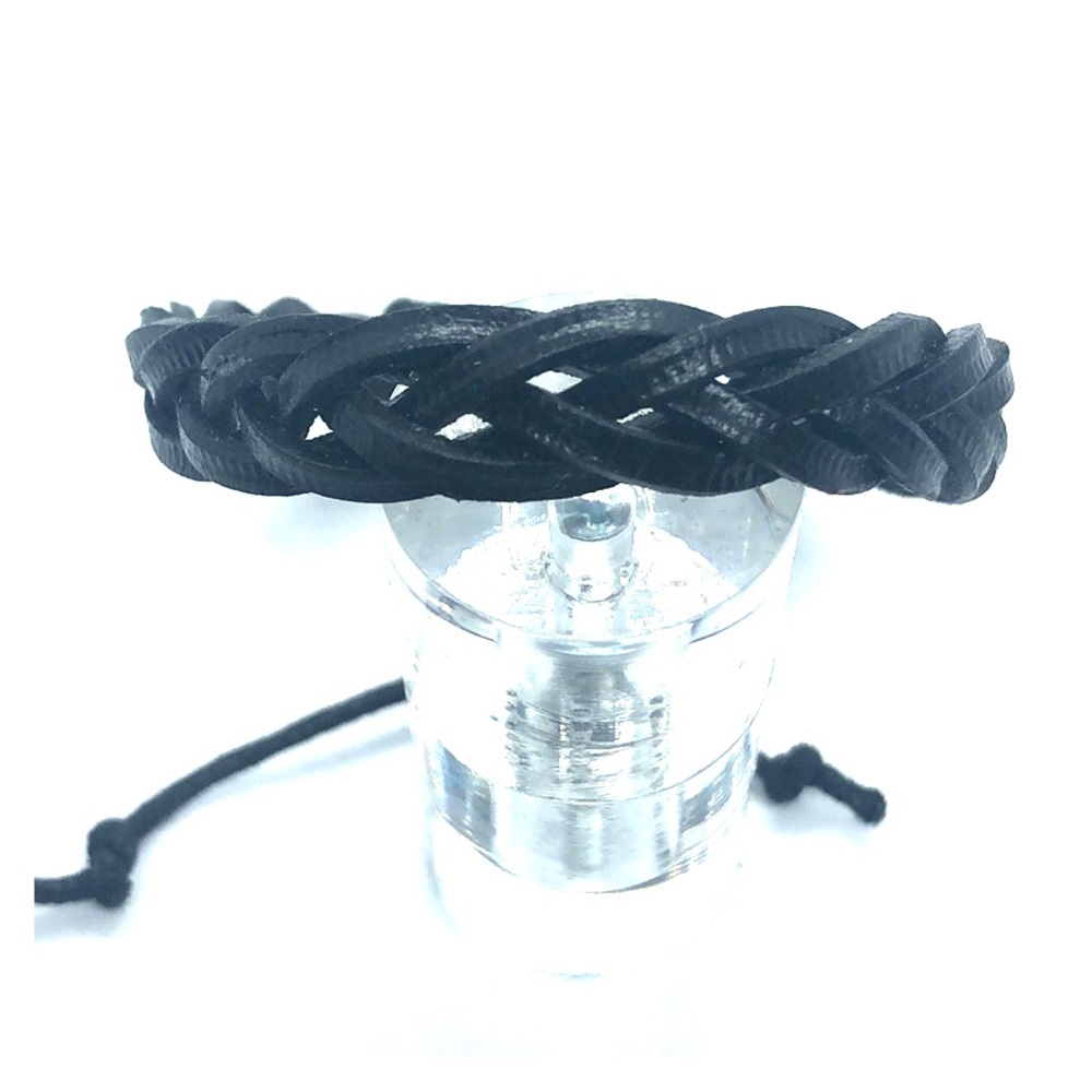 Black Leather Bracelet
